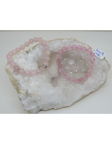 Bracelet en quartz rose • La Bijouterie Minérale