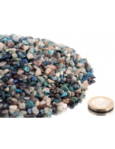 Chips de chrysocolle pierres roulées Namibie