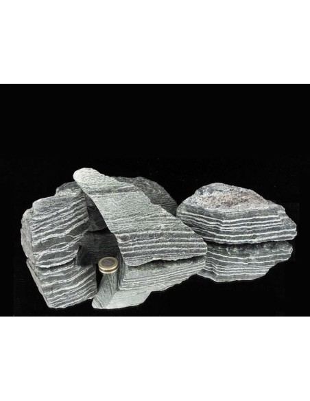 Brut de serpentine chrysotile dite oeil d'argent