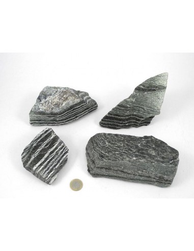 pierres brutes de Serpentine Chrysotile brute oeil d'argent par La Bijouterie Minérale