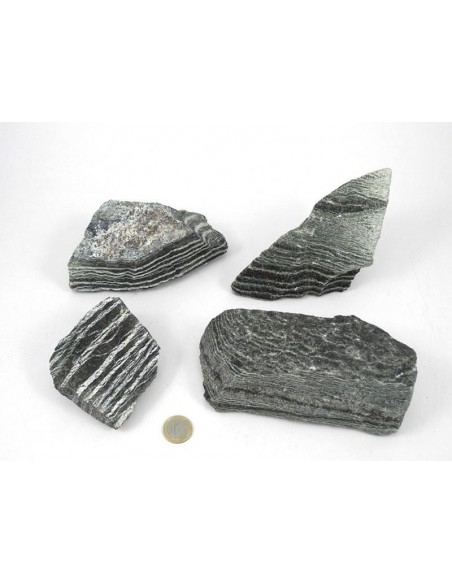 pierres brutes de Serpentine Chrysotile brute oeil d'argent par La Bijouterie Minérale