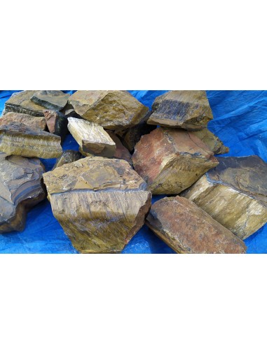 oeil de tigre mmorceaux de pierre brut top qualité - www.labijouterieminerale.com