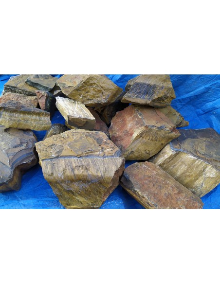 oeil de tigre mmorceaux de pierre brut top qualité - www.labijouterieminerale.com