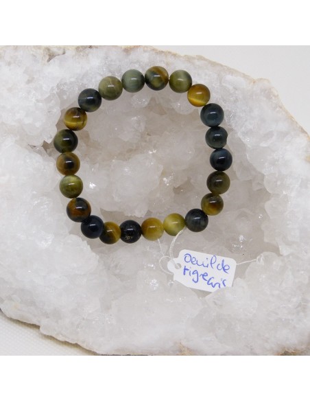 Bracelet en oeil de faucon • La Bijouterie Minérale