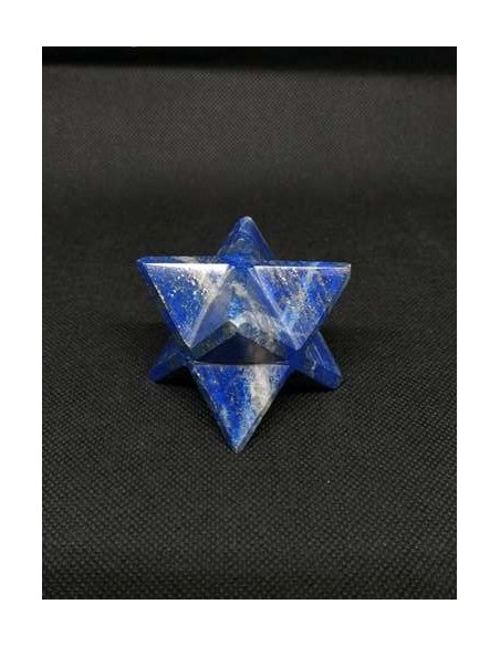taillé à la main Merkabah en Lapis Lazuli par La Bijouterie Minérale