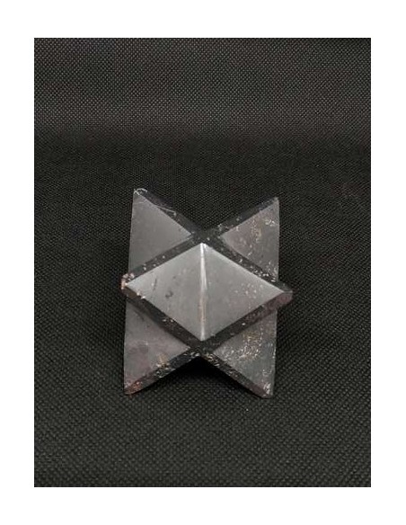 Merkabah taillé à la main en pyrite • par La Bijouterie Minérale