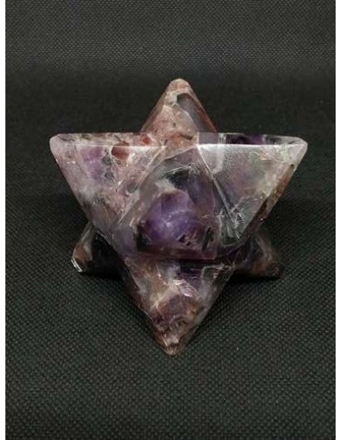 pièce unique de Merkabah en Fluorite pourpre par La Bijouterie Minérale
