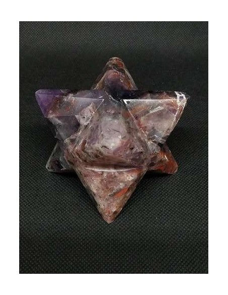 Merkabah de 6 cm en Fluorite pourpre par La Bijouterie Minérale