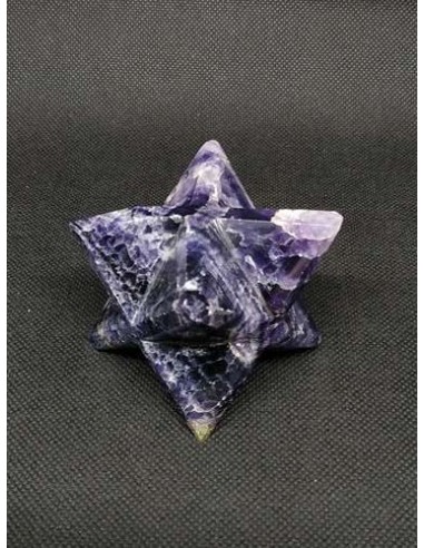 pièce unique de 6 cm Merkabah en Améthyste par La Bijouterie Minérale