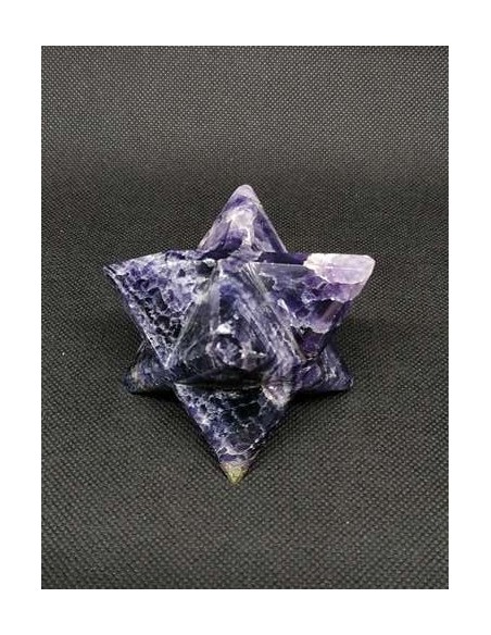 pièce unique de 6 cm Merkabah en Améthyste par La Bijouterie Minérale