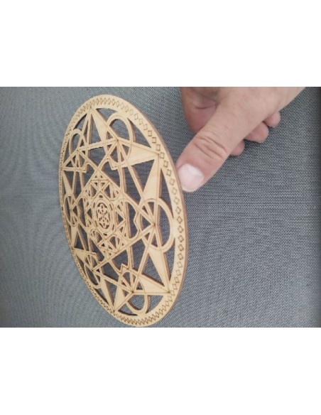 Fleur de vie Metatron en bois 15 cm par La Bijouterie Minérale