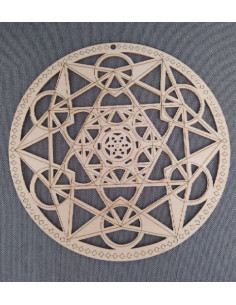 Fleur de vie Metatron en bois 20 cm