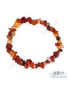 Bracelet baroque en chips de pierres roulées naturelles1086 2