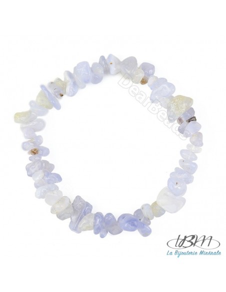 Bracelet baroque en chips de pierres roulées naturelles1091