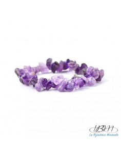 Bracelet baroque en chips de pierres roulées naturelles1095