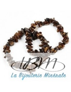 Bracelet baroque en chips de pierres roulées naturelles1098 2