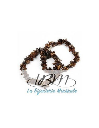 Bracelet baroque en chips de pierres roulées naturelles1098