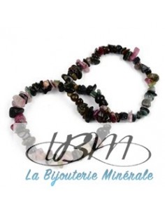 Bracelet baroque en chips de pierres roulées naturelles1105 2