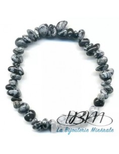 Bracelet baroque en chips de pierres roulées naturelles1099