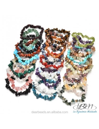 bracelets en chips baroque collection La Bijouterie Minérale.