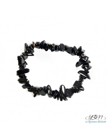 Bracelet baroque en chips de pierres roulées...