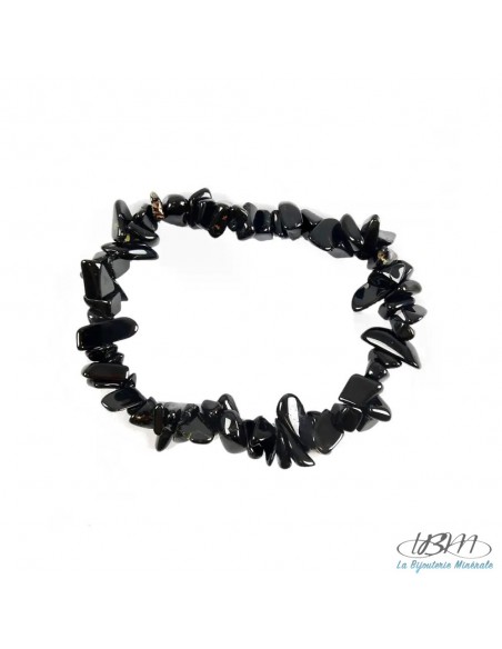 Bracelet baroque en chips de pierres roulées naturelles1100