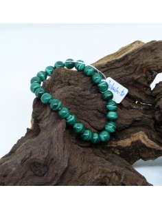 Bracelet en Malachite naturelle • La Bijouterie Minérale