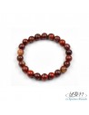 Bracelet standard-perles de 8mm de Jaspe bréchique par La Bijouterie Minérale