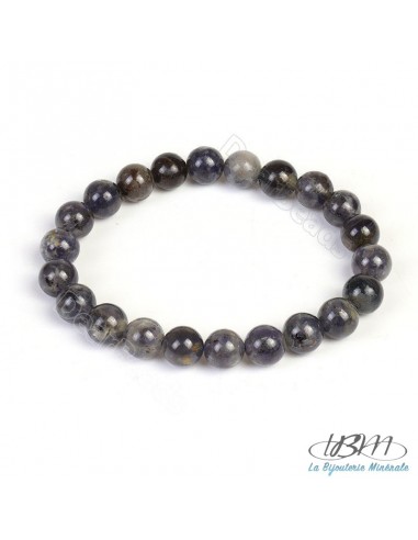 Bracelet standard-perles de 8mm en Lépidolite par La Bijouterie Minérale