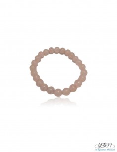 Bracelet standard-perles de 8mm en Quartz rose par La Bijouterie Minérale 2