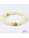 Bracelet standard-perles de 8mm en Jade Citron naturel par La Bijouterie Minérale