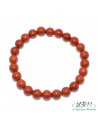 Bracelet standard-perles de 8mm en jaspe rouge par La Bijouterie Minérale