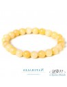 Bracelet en calcite jaune orange perle de 8 mm par La Bijouterie Minérale