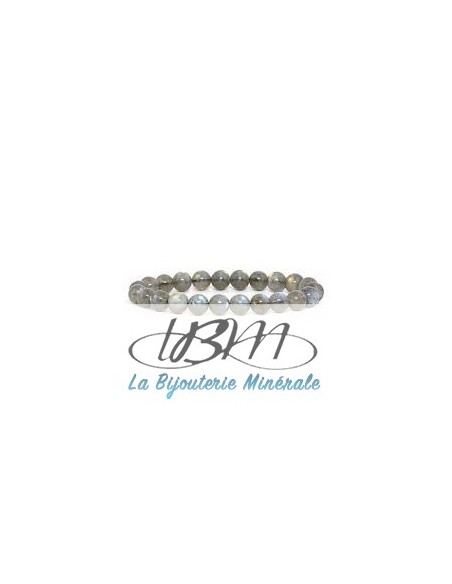 Bracelet en perle de labradorite top qualité par La Bijouterie Minérale