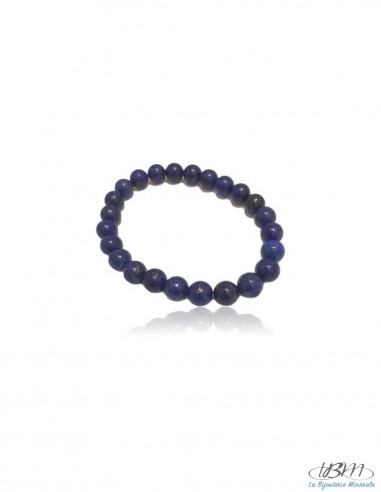 Bracelet standard-perles de 8mm en Lapis Lazuli A par La Bijouterie Minérale