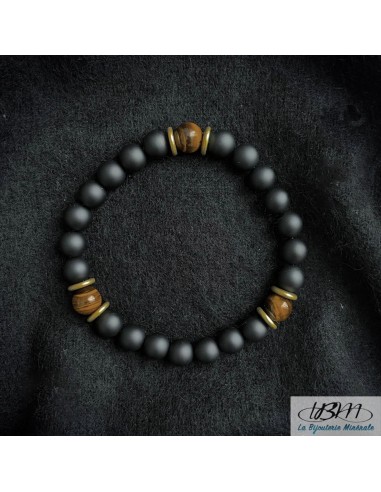 Bracelet homme-perles de 8mm-en1320
