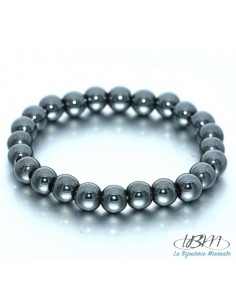 Bracelet-perles de 8mm en Hématite par La Bijouterie Minérale