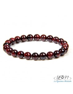 Bracelet-perles de 8mm-grenat par La Bijouterie Minérale