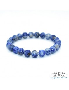Bracelet-perles de 6,8,10mm en  Sodalite par La Bijouterie Minérale