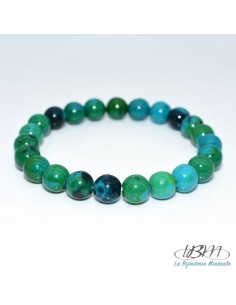 Bracelet en perles de 4mm en Chrysocolle par La Bijouterie Minérale