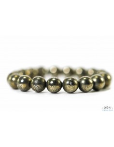 Bracelet standard perles de 8mm en Pyrite par La Bijouterie Minérale 2