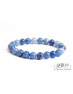 Bracelet standard perles de 8mm en Aventurine bleue