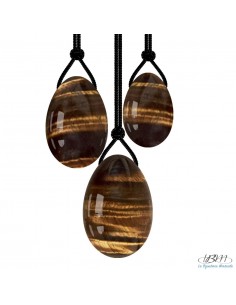 Oeufs de Yoni en Oeil de Tigre de La Bijouterie Minérale 2