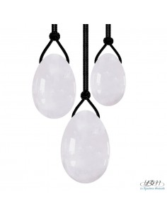 Oeuf de Yoni en pierre naturelle de jade blanc