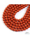 Lot de perles de Jaspe Rouge Qualité A+ par La Bijouterie Minérale