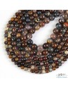 Lot de perles de Pietersite plutôt brune de La Bijouterie Minérale