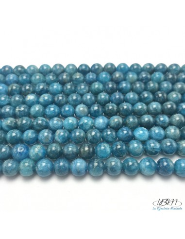 Lot de perles naturelles d'apatite hight grade AA de La Bijouterie Minérale