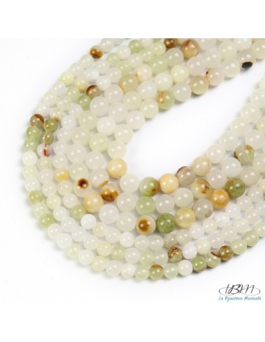 Lot de perles naturelles de Jade d'fghanistan par La Bijouterie Minérale