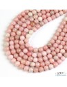Lot de perles de pierre naturelle d'opale rose du Pérou de haute qualité par La Bijouterie Minérale