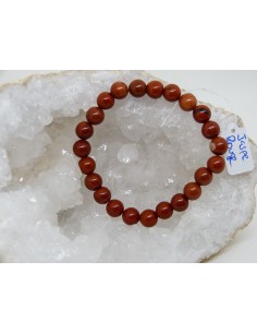 Bracelet en jaspe rouge • La Bijouterie Minérale